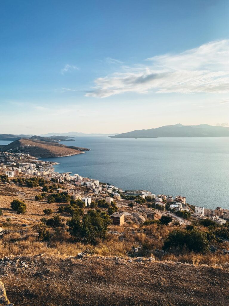 Burg Lëkursi – Blick Ksamil und Korfu Saranda Vlora (3)