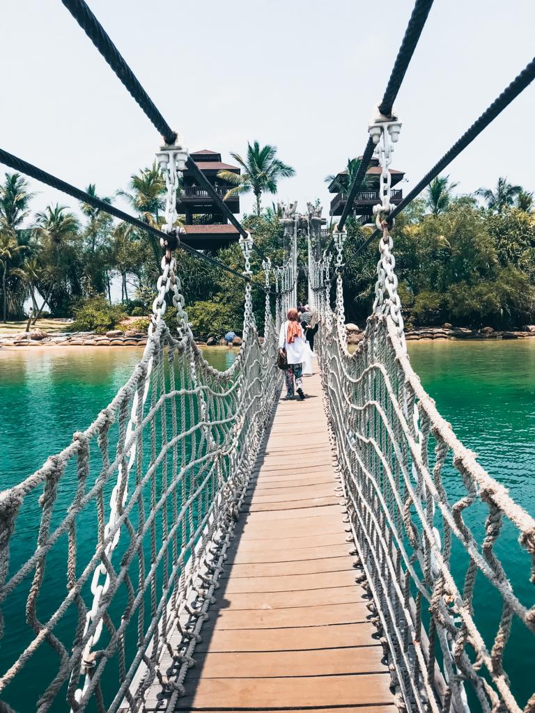 Suspension Bridge - Palawan Beach Sentosa Island Singapur