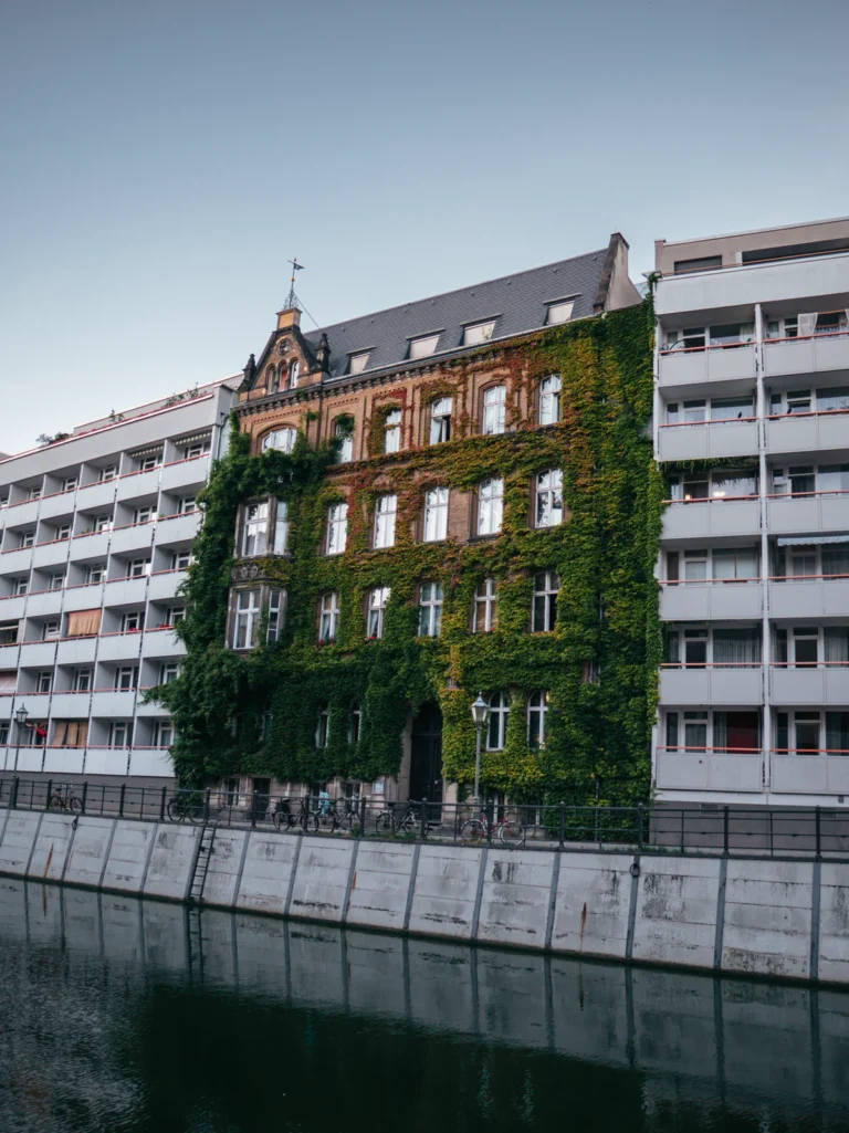 Bewachsenes Gebäude - Friedrichsgracht Berlin. Der Fotogoals Fotospot in Berlin
