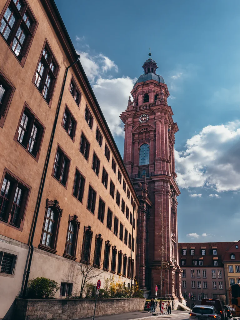 Neubaukirche Würzburg. Der Fotogoals Fotospot in Würzburg