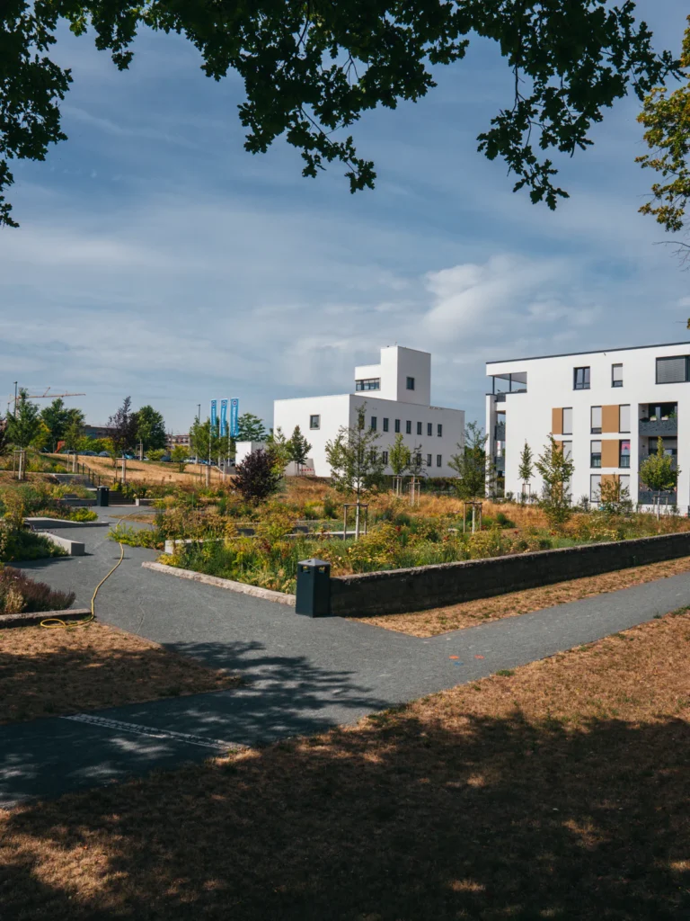 Terrassengärten - Landesgartenschau 2018 Würzburg. Der Fotogoals Fotospot in Würzburg