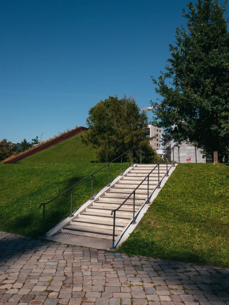 Treppe - Baakenpark Hamburg. Der Fotogoals Fotospot in Hamburg