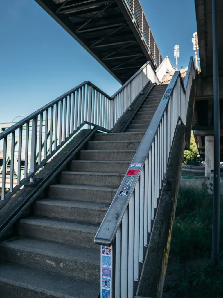 Treppe - Klütjenfelder Straße Hamburg. Der Fotogoals Fotospot in Hamburg