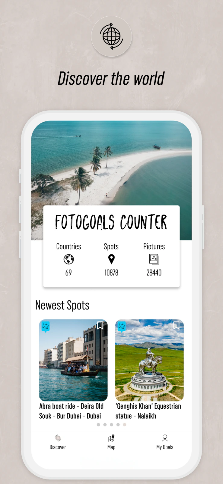 Fotogoals Photo Spots App Preview