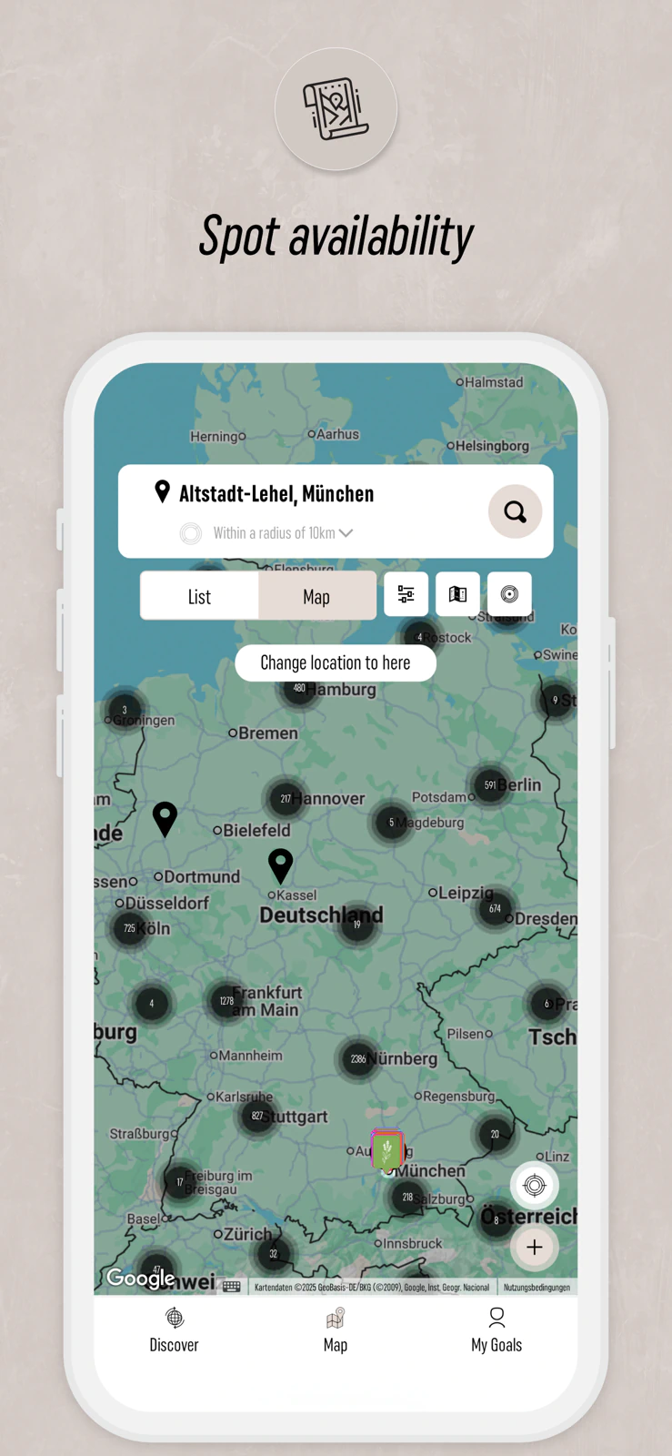 Fotogoals Photo Spots App Preview