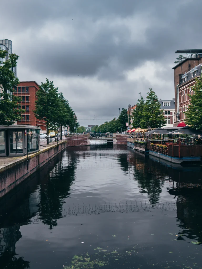 Prinsessewal - Blick Nordwestliche Singelsgracht Den Haag Niederlande