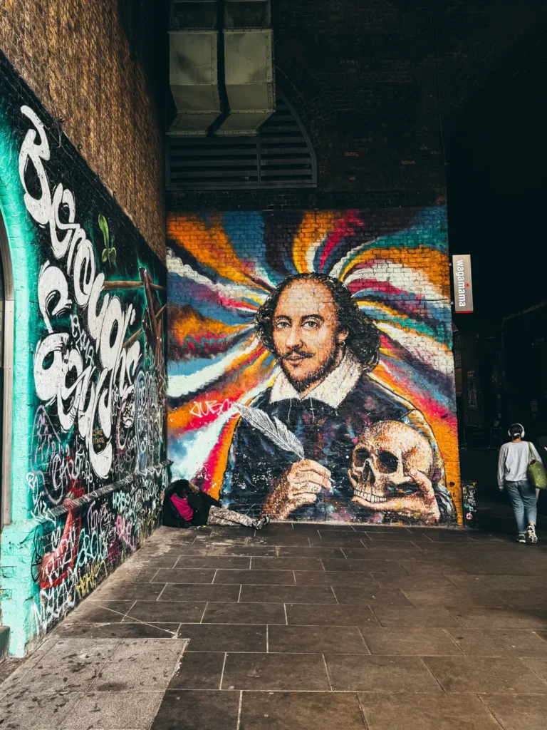 'Shakespeare' Wandbemalung - Clink St London Fotogoals